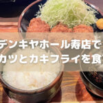 まさかのとんかつ屋？浅草の老舗「デンキヤホール 寿店」のヒレカツとカキフライを食す！